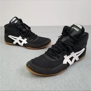 ASICS Matflex 7 Wrestling Shoe Men 13 Black Athletic Shoes Performance Sneakers